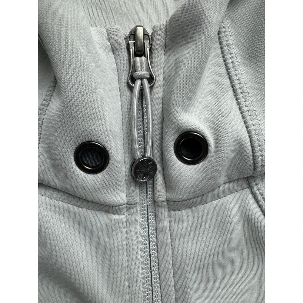 Athleta Women's Gray Full Zip‎ Hooded Athletic Jacket Size S